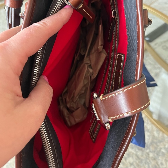 NWT Dooney & Bourke Claremont Phyton Medium Cayden Bag, Genuine Leather, Black - Picture 9 of 9